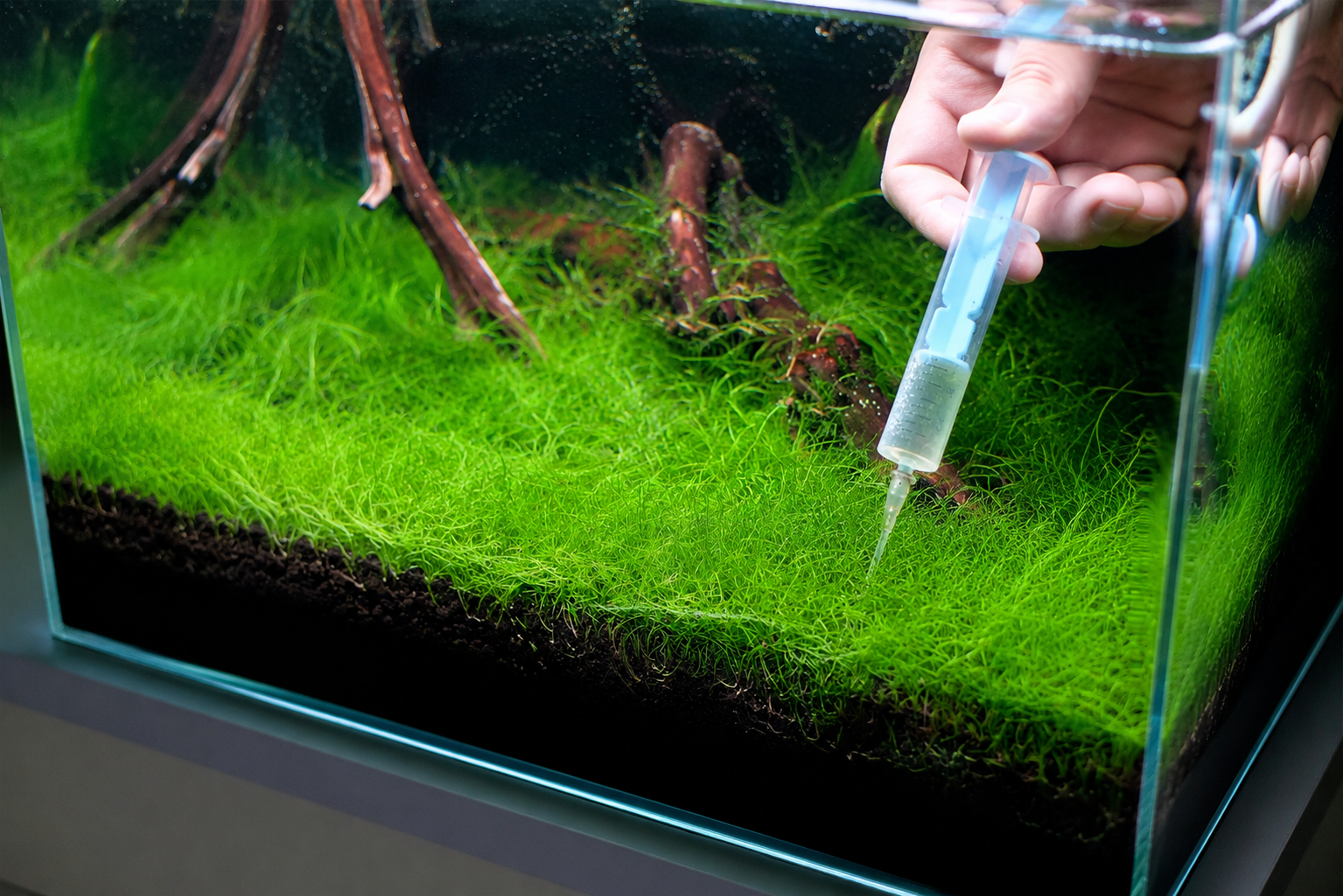 Aquarium treatment process