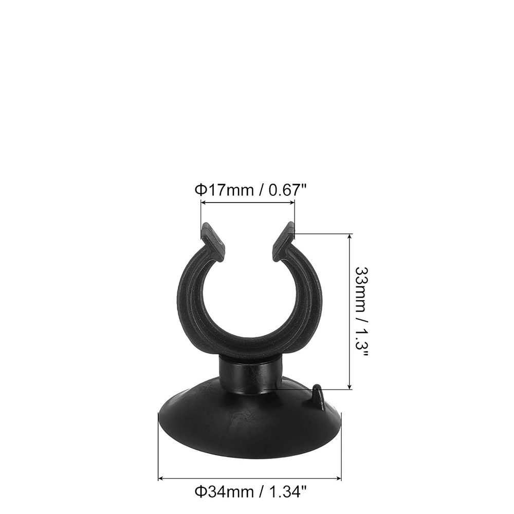 Black Suction Cup 12/16mm