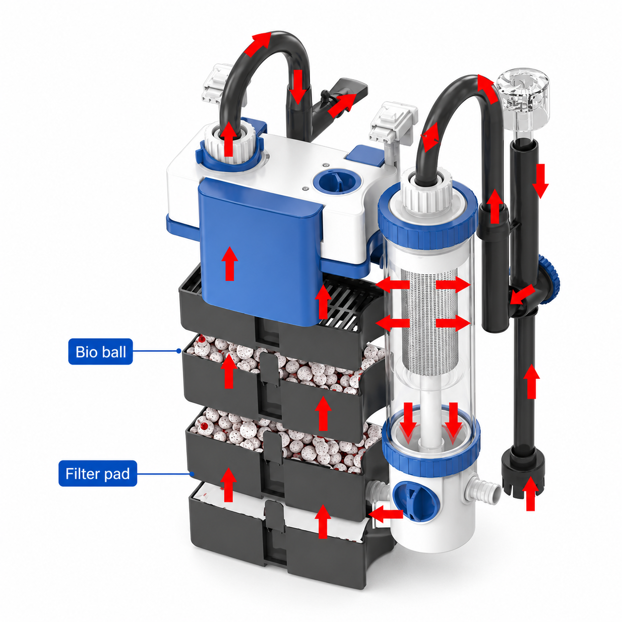 SunSun YBF-500 media diagram